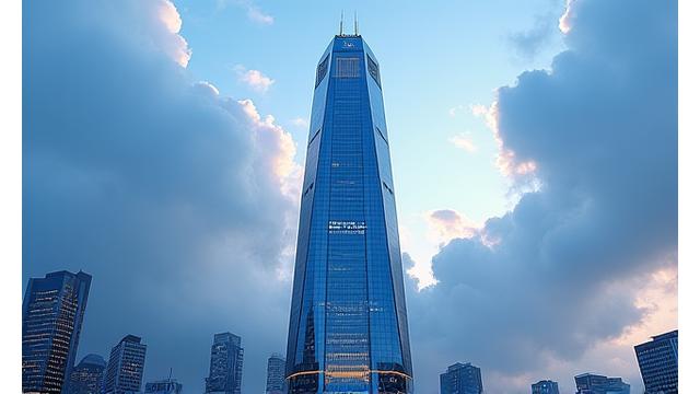 초고층 빌딩의 웅장한 외관