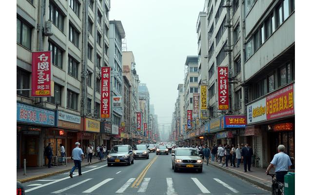 강남 테헤란로 도시재생 전 모습